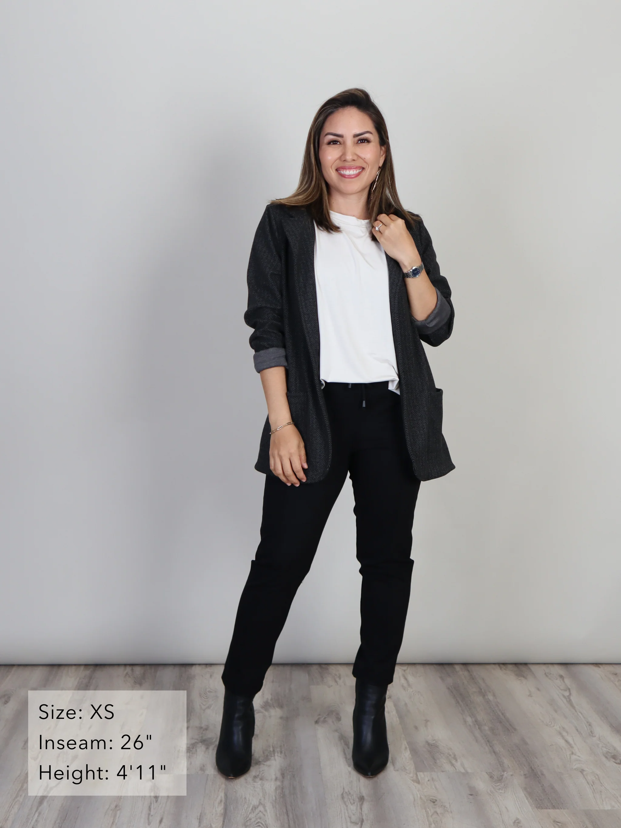 Brooklyn Pant - Black Twill Ponte - Image 3