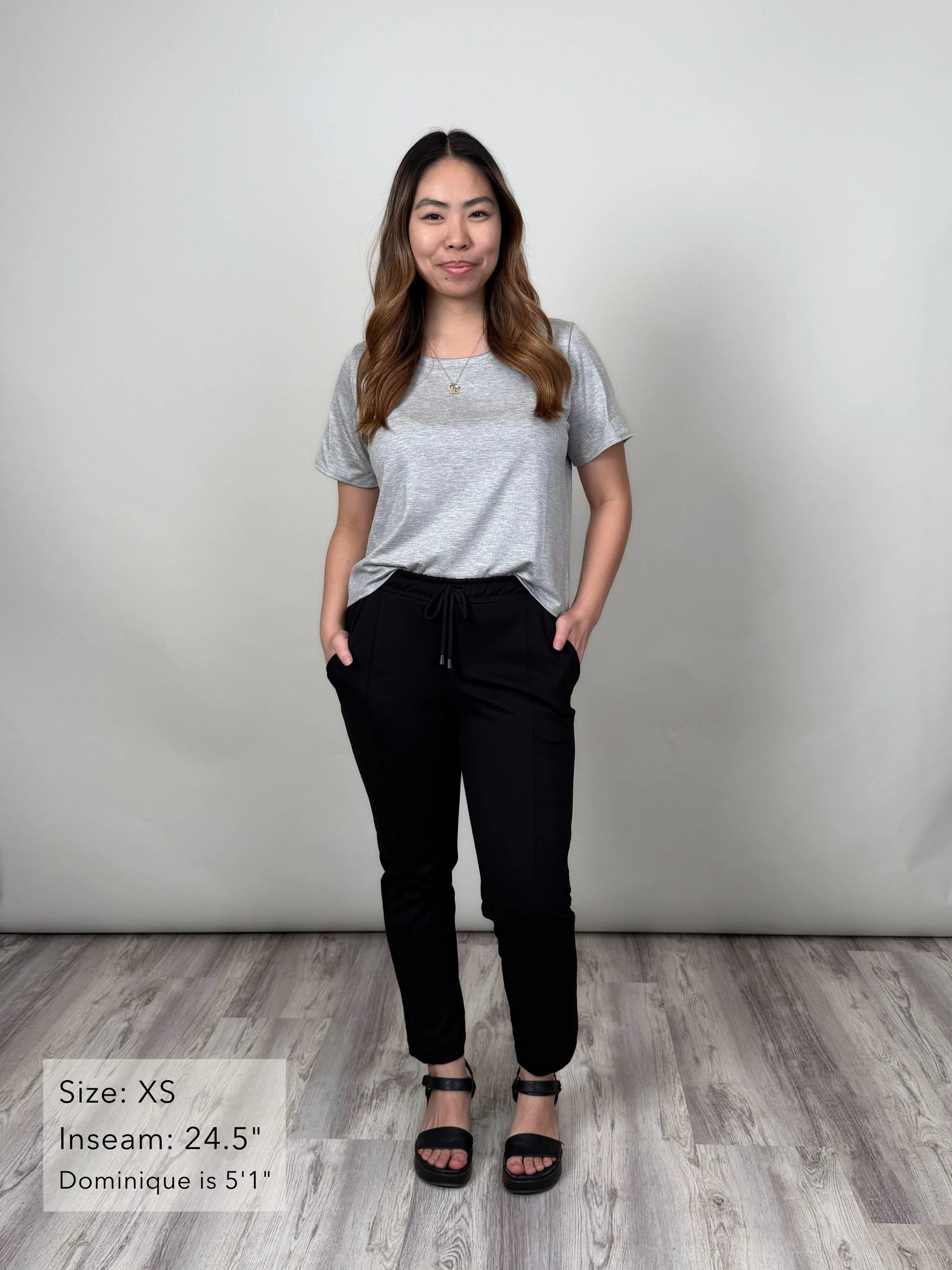 Brooklyn Pant - Black Twill Ponte - Image 4