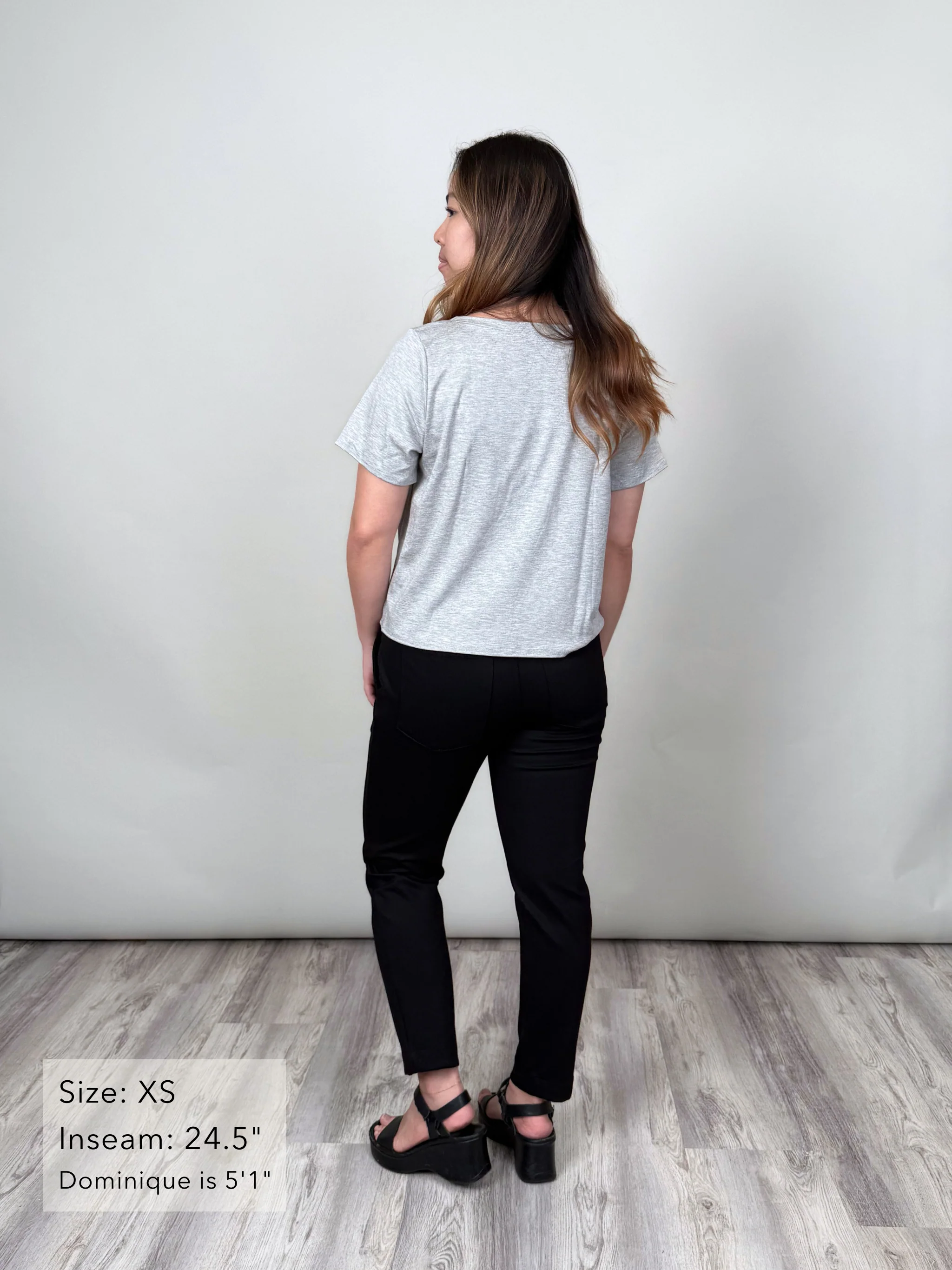 Brooklyn Pant - Black Twill Ponte - Image 5