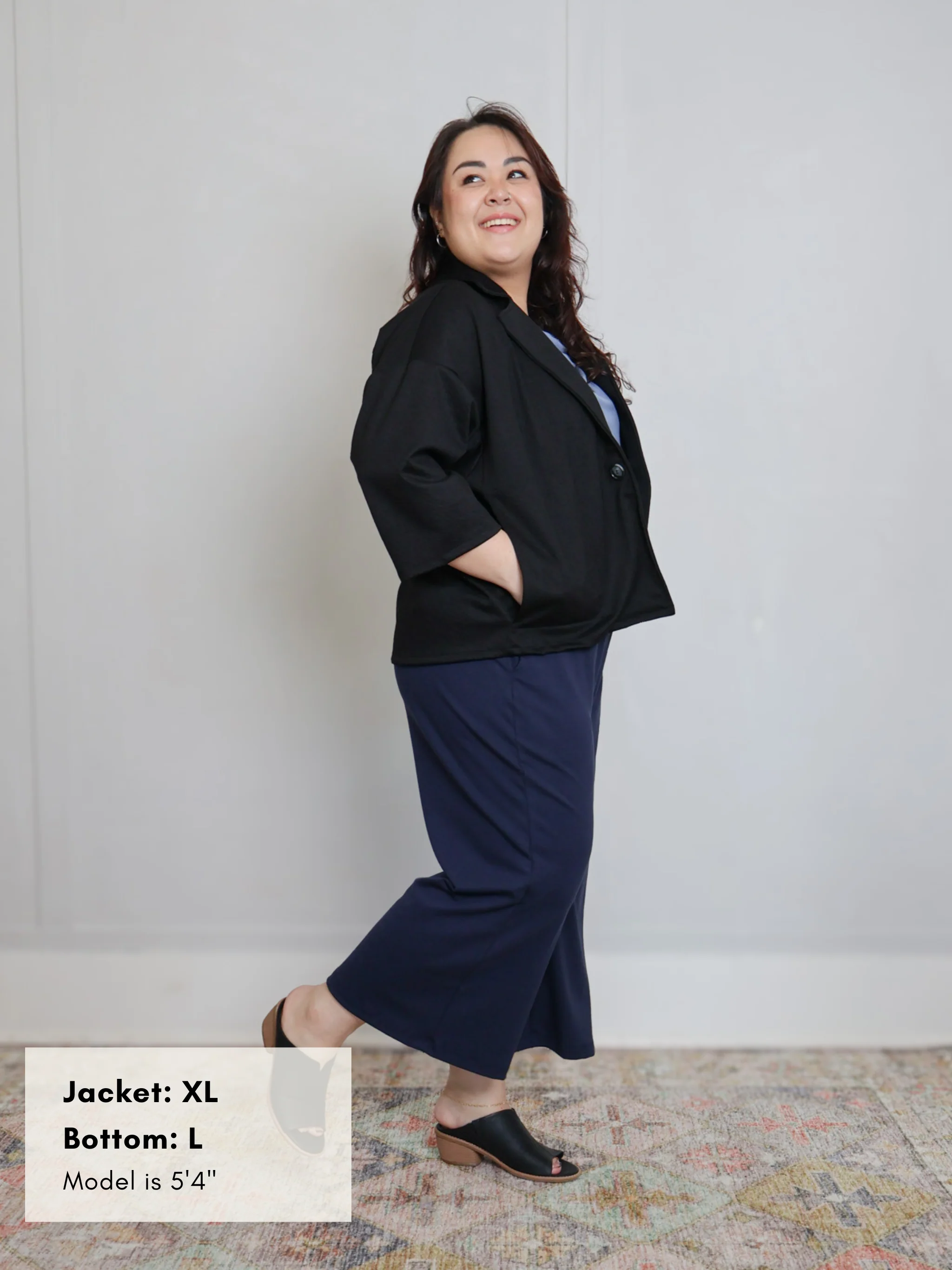 Bryce Jacket - Black Bevel Ponte - Image 4