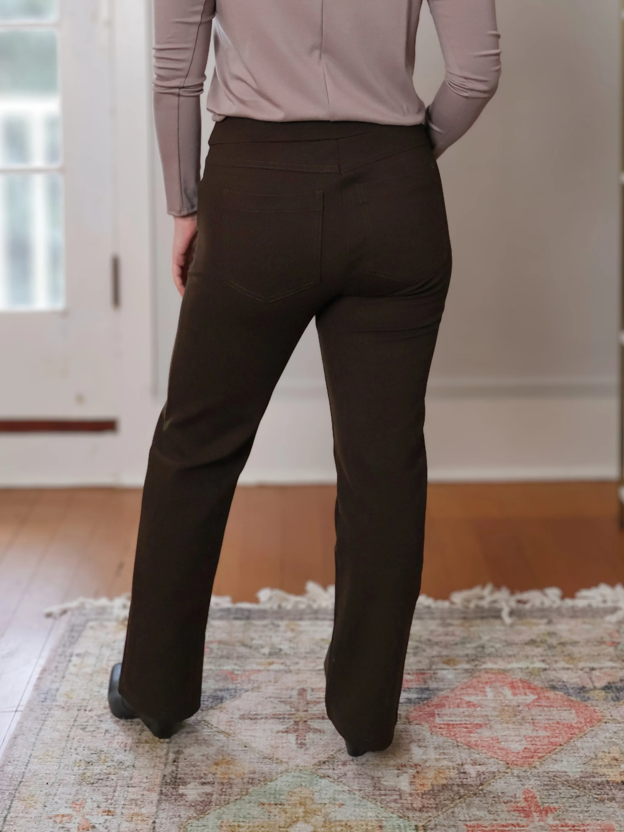 Cooke Pant - Brown Double Knit - Image 3
