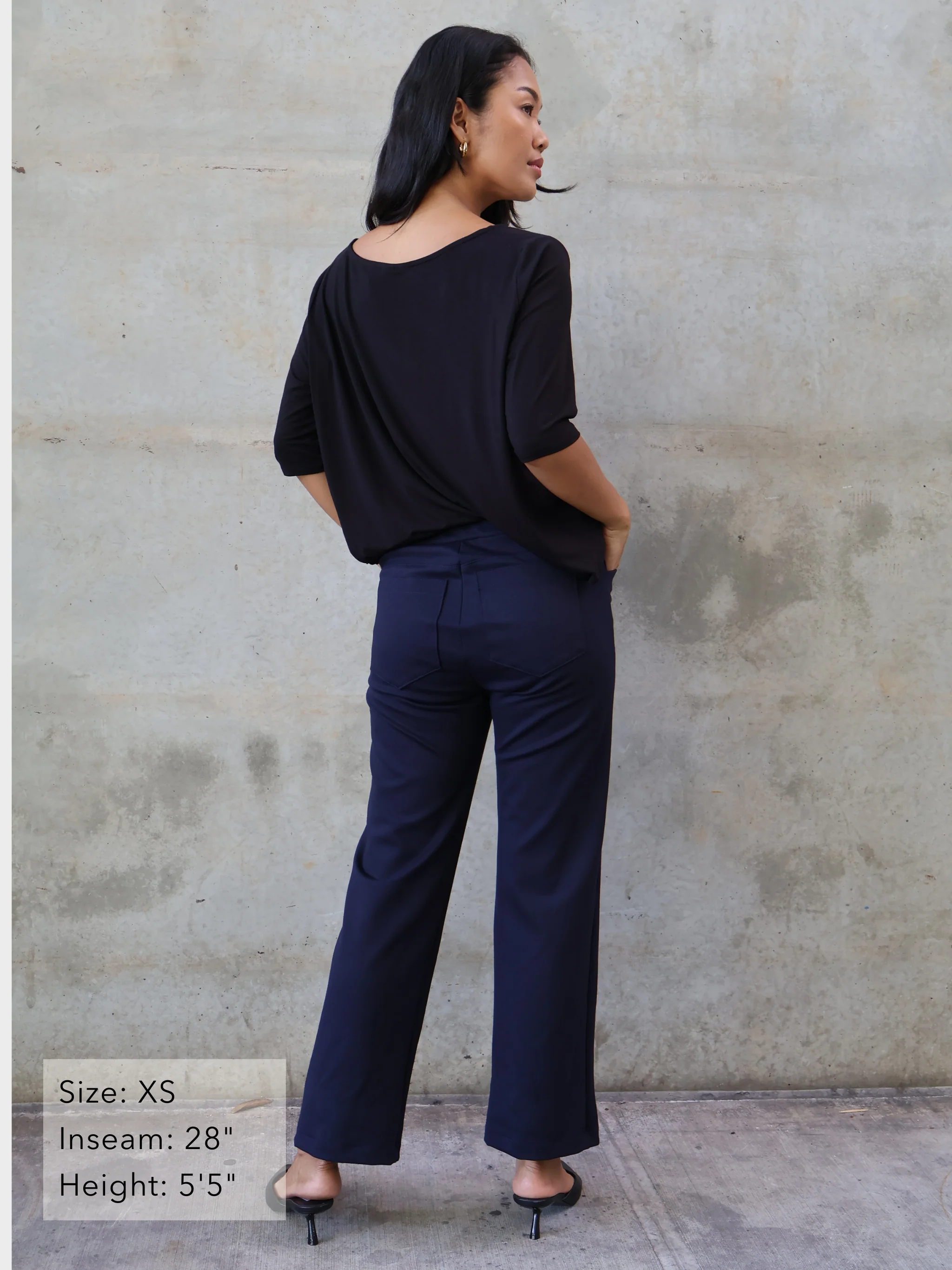 Cooke Pant - Navy Double Knit - Image 3