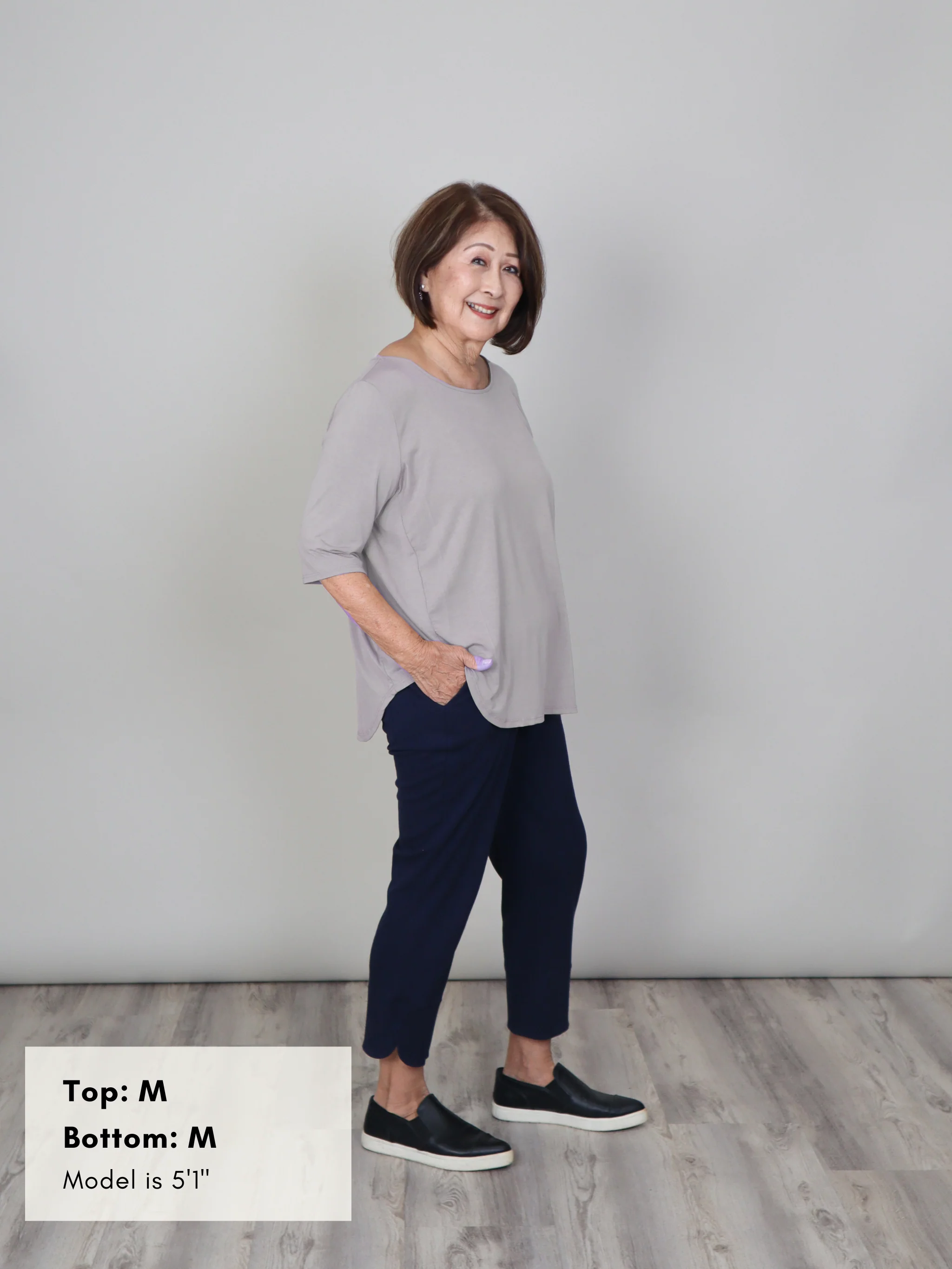 Hannah Top - Cafe Soft Ponte - Image 2