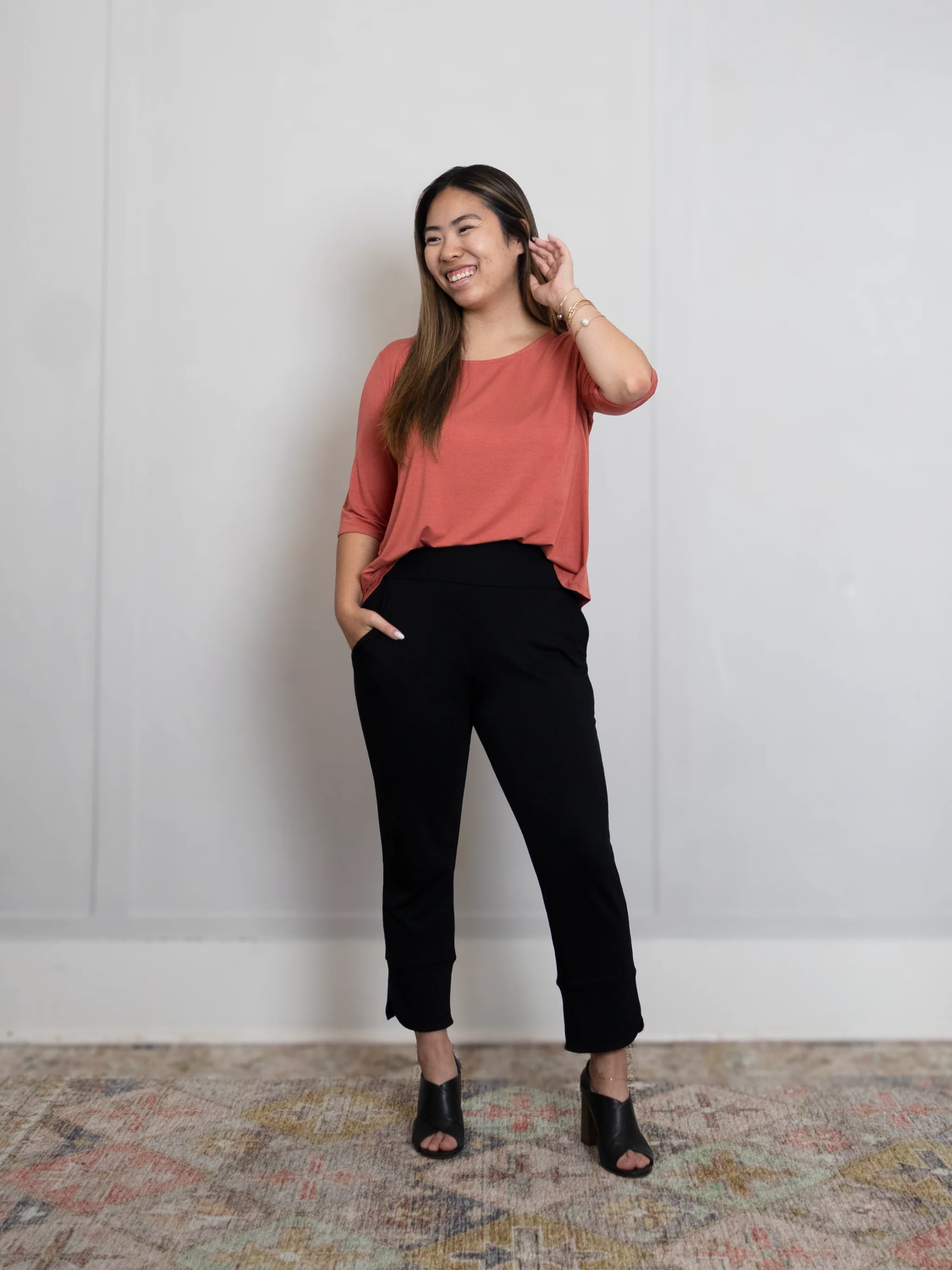 Hannah Top - Coral Bloom - Image 4