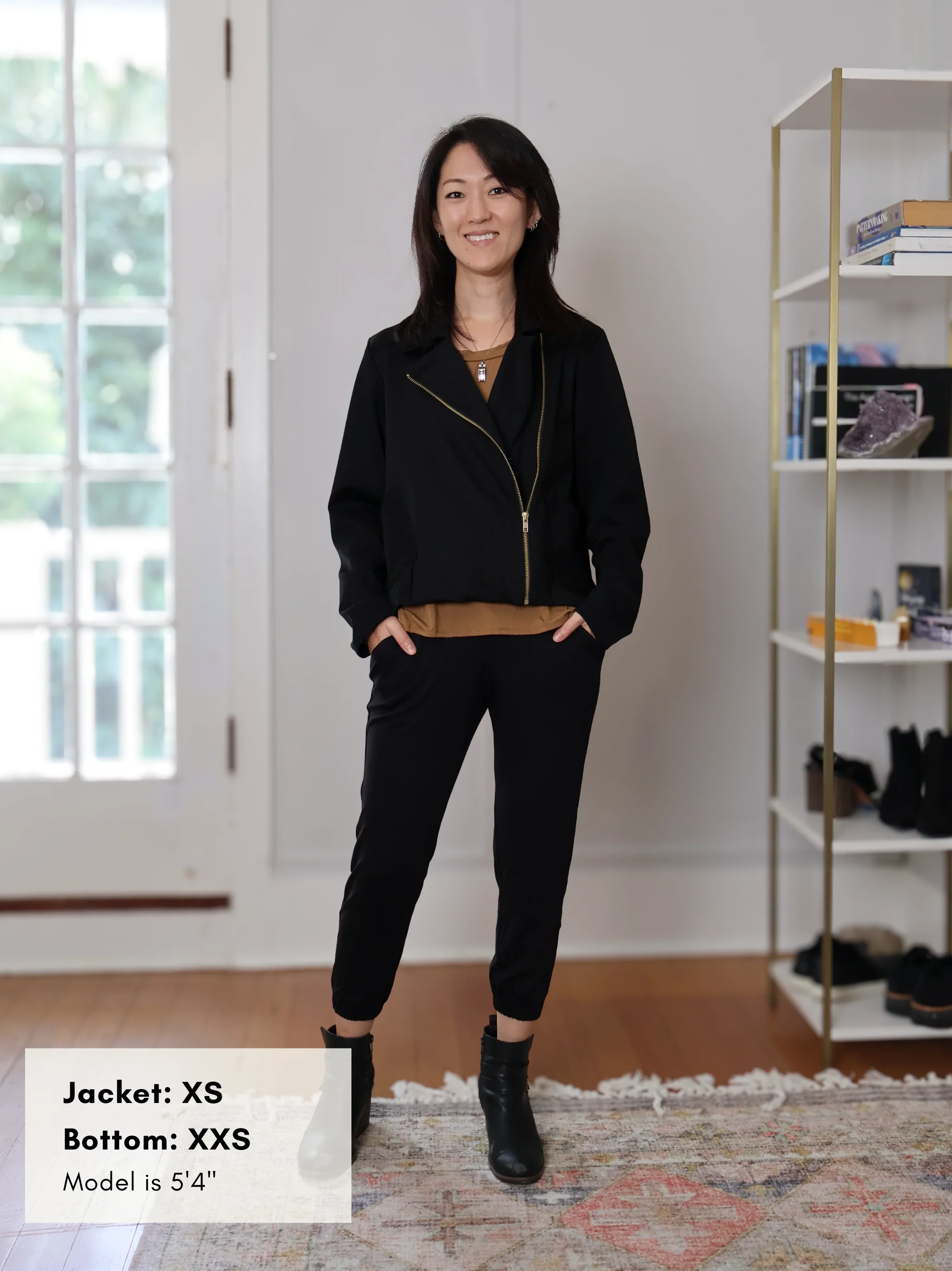 Harley Jacket - Black Bevel Ponte - Image 4