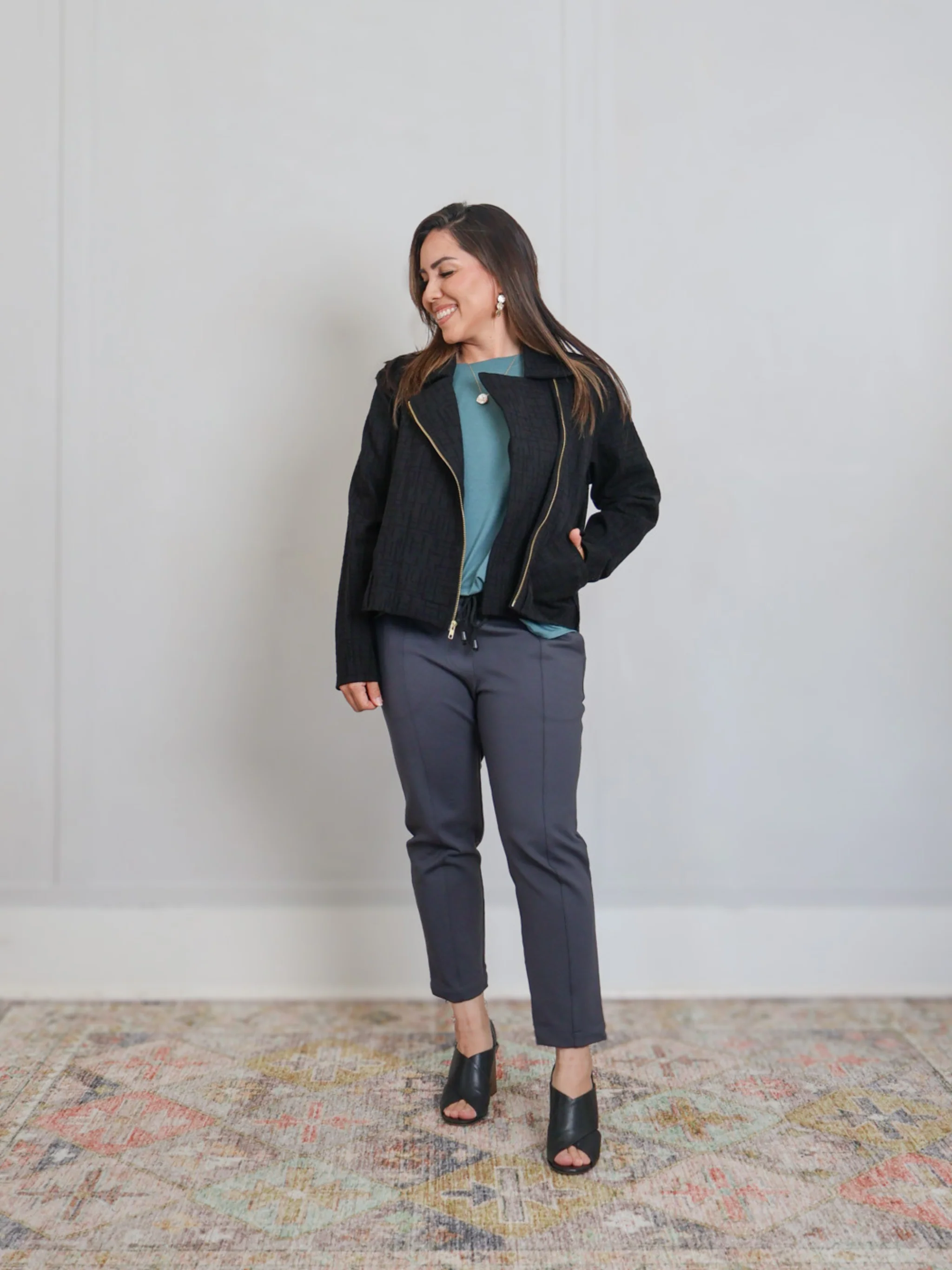 Harley Jacket - Black Maze Ponte - Image 3
