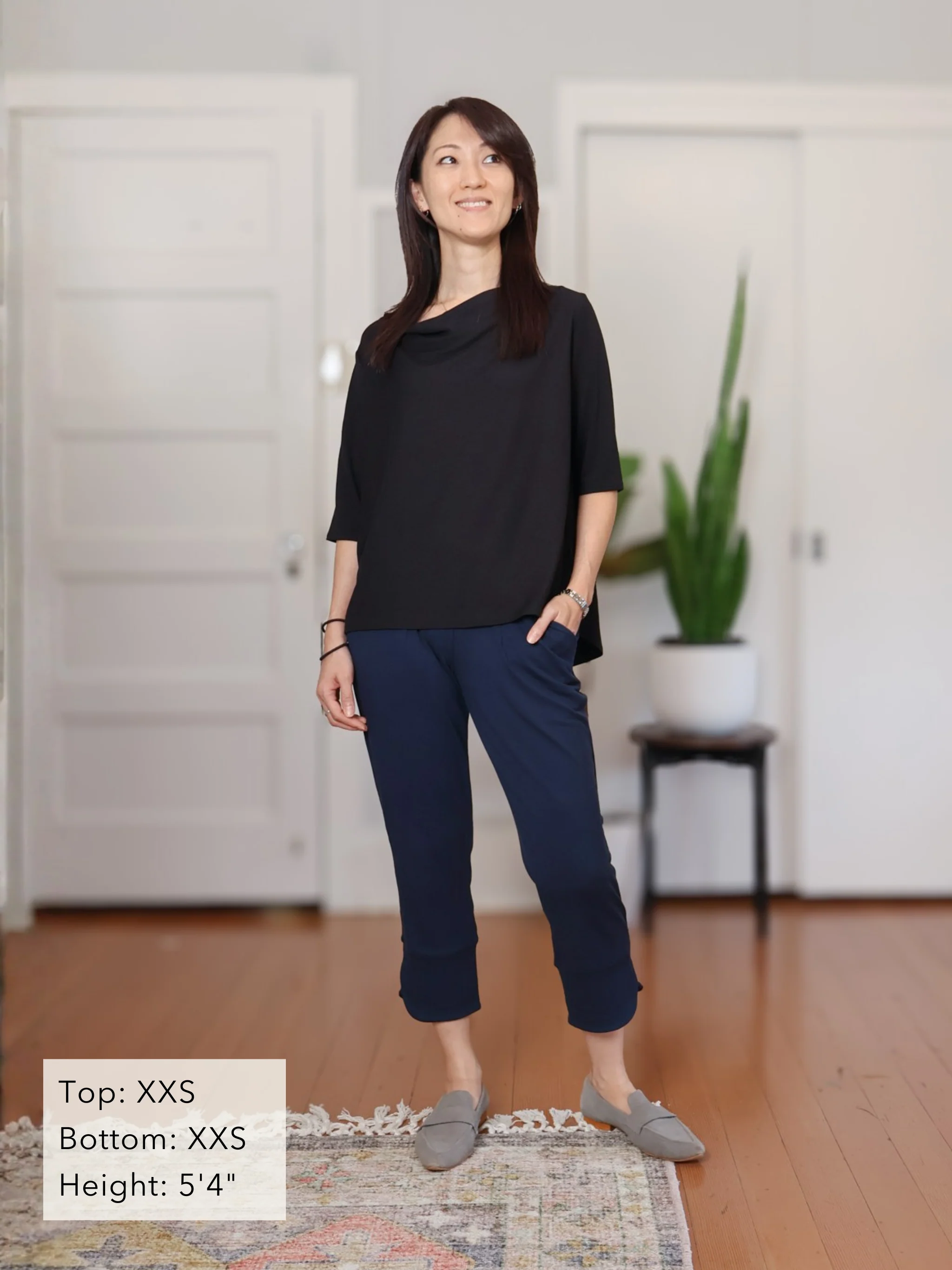Jana Top - Black Soft Ponte - Image 4