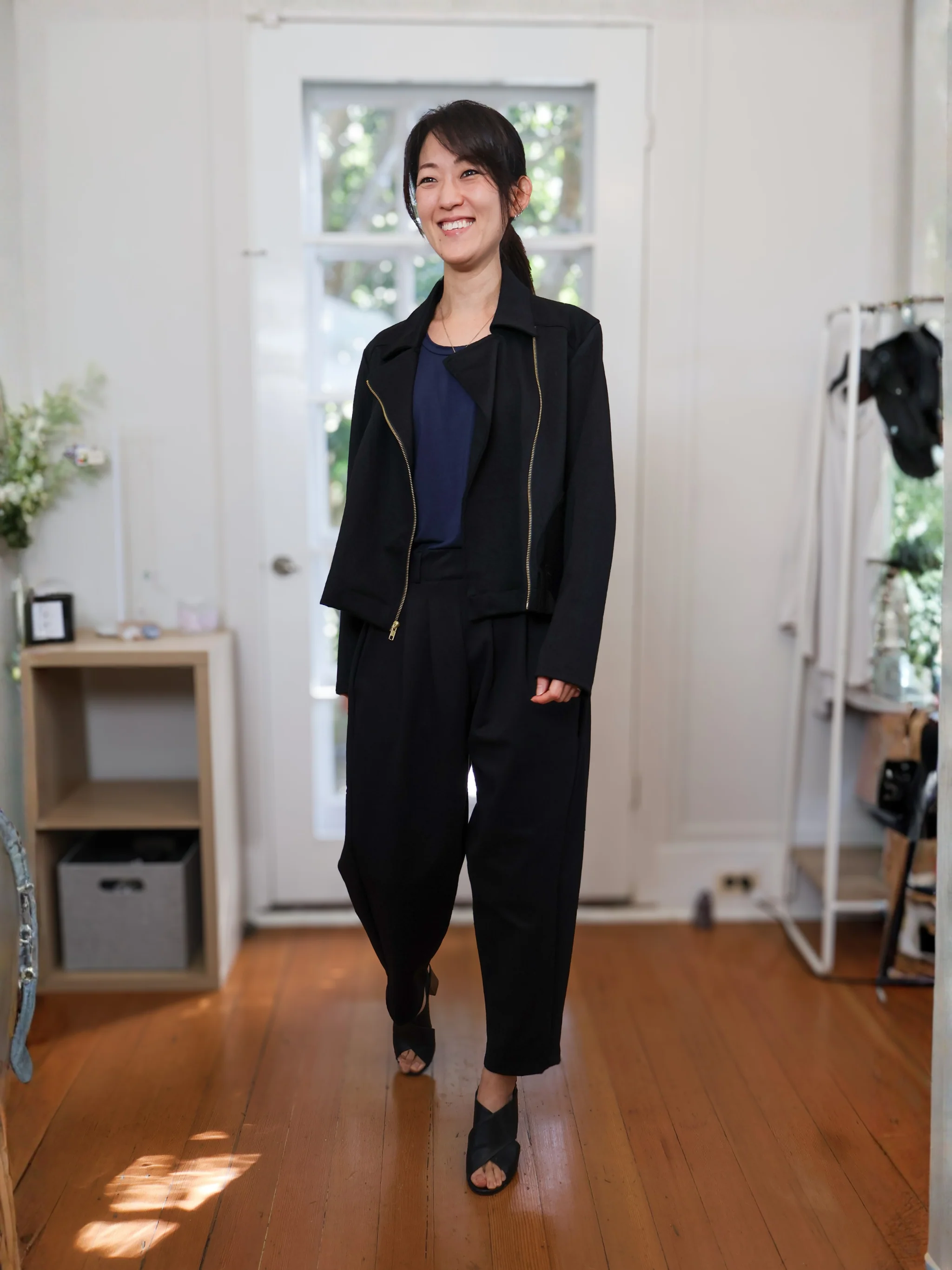 Kelly Tank - Midnight Rayon Jersey - Image 3