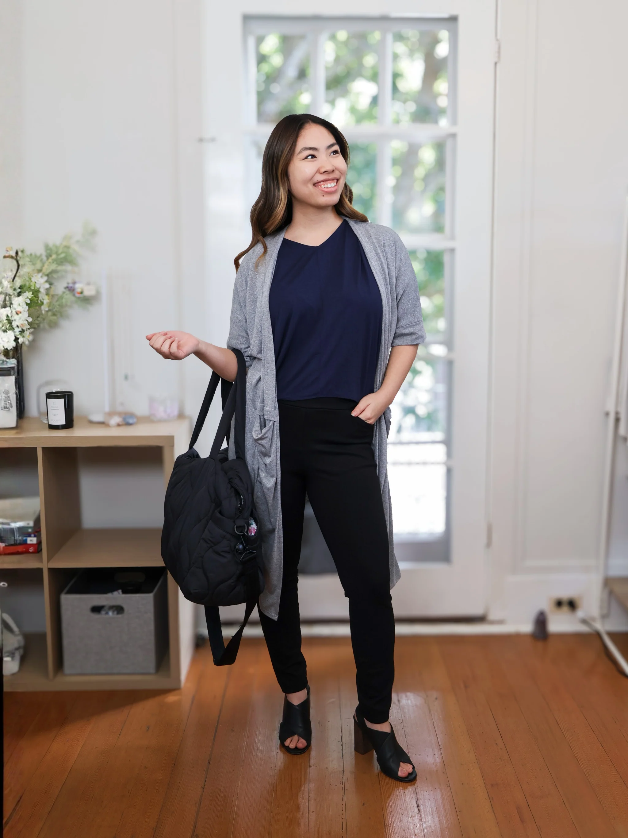 Megumi Top: Midnight Rayon Jersey - Image 4