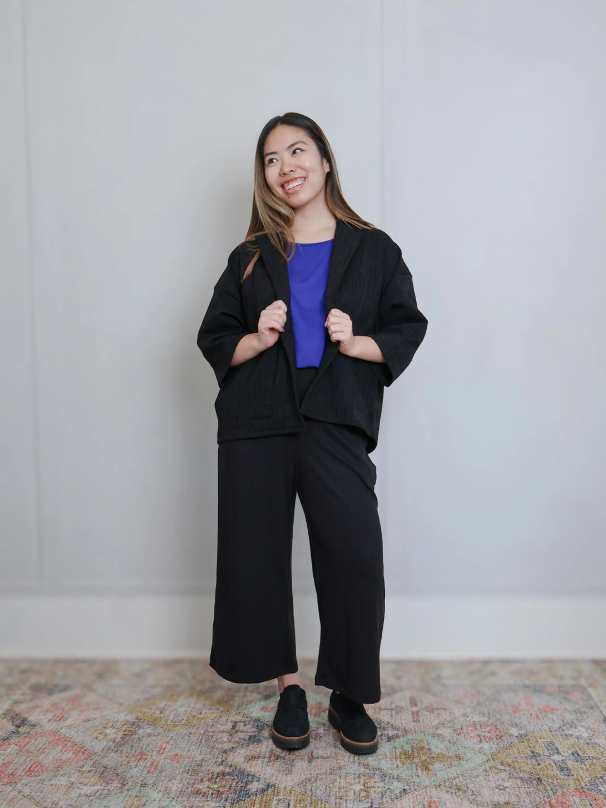 Milo Pant - Black Rayon Jersey - Image 6