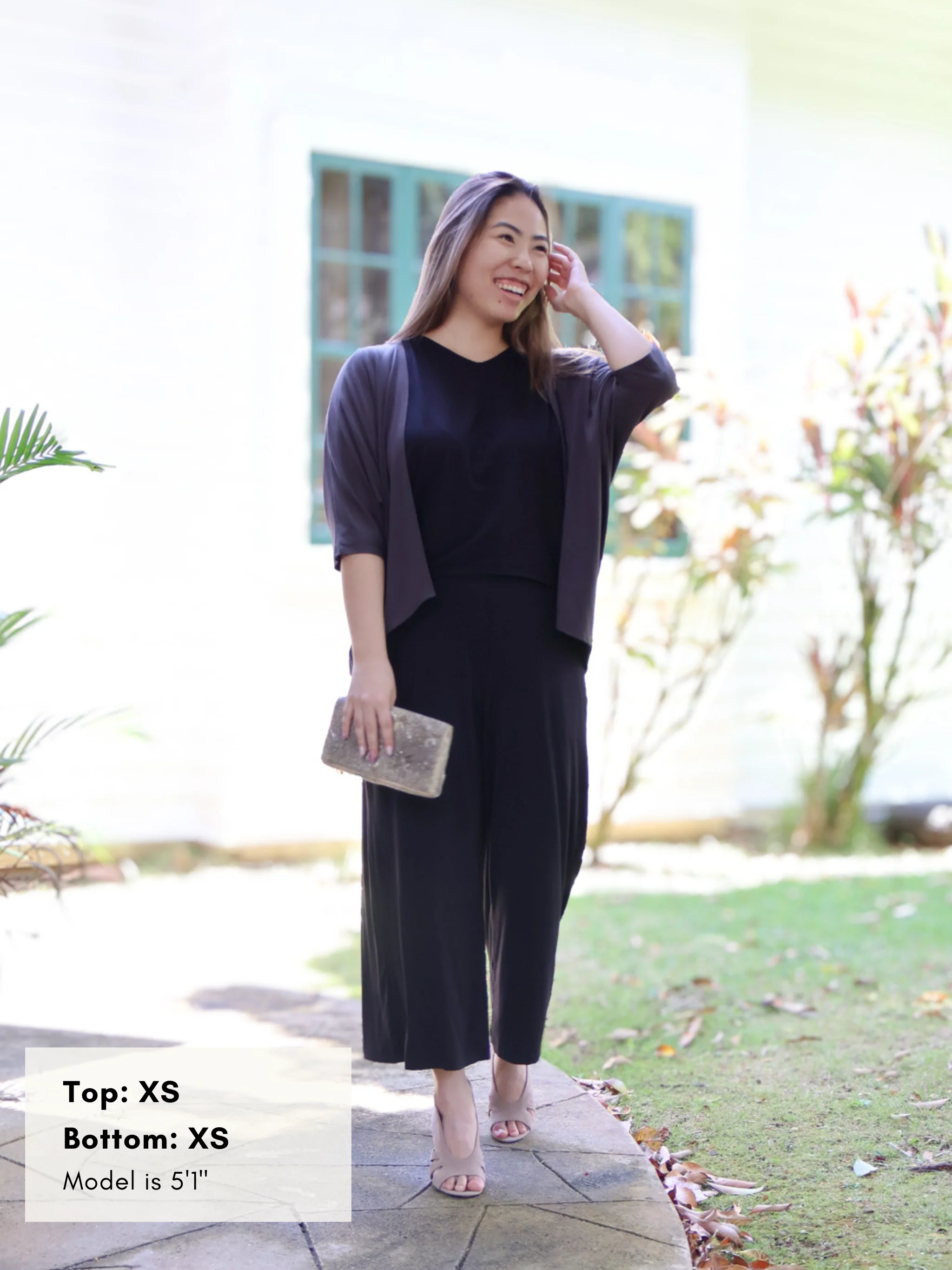 Milo Pant - Black Soft Ponte - Image 4