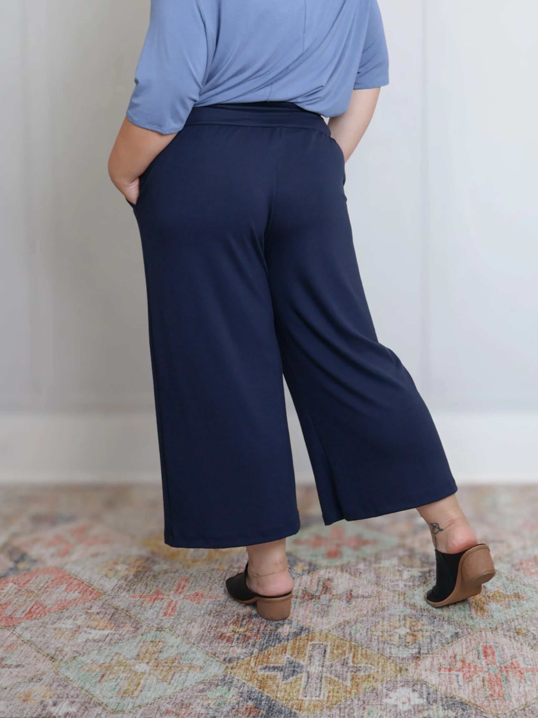 Milo Pant - Midnight Soft Ponte - Image 4
