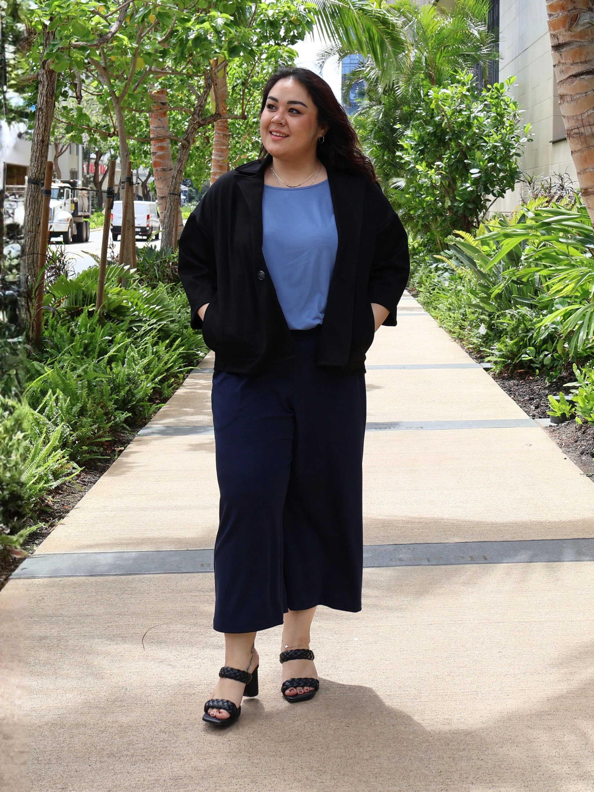 Milo Pant - Midnight Soft Ponte - Image 5