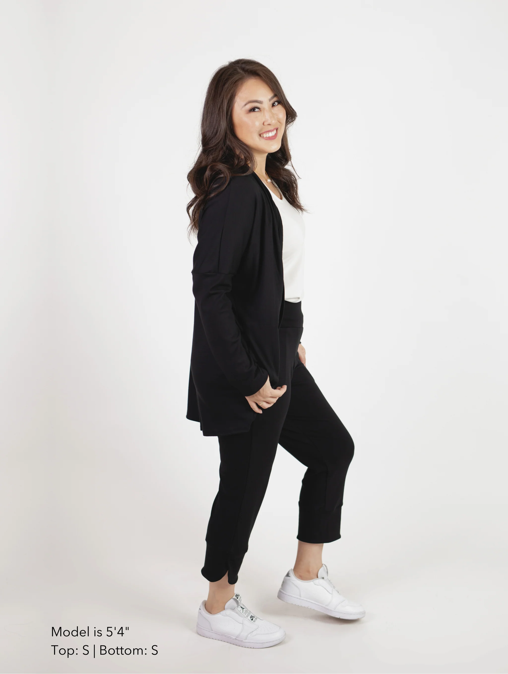 Remy Cover Up - Black Soft Ponte - Image 3