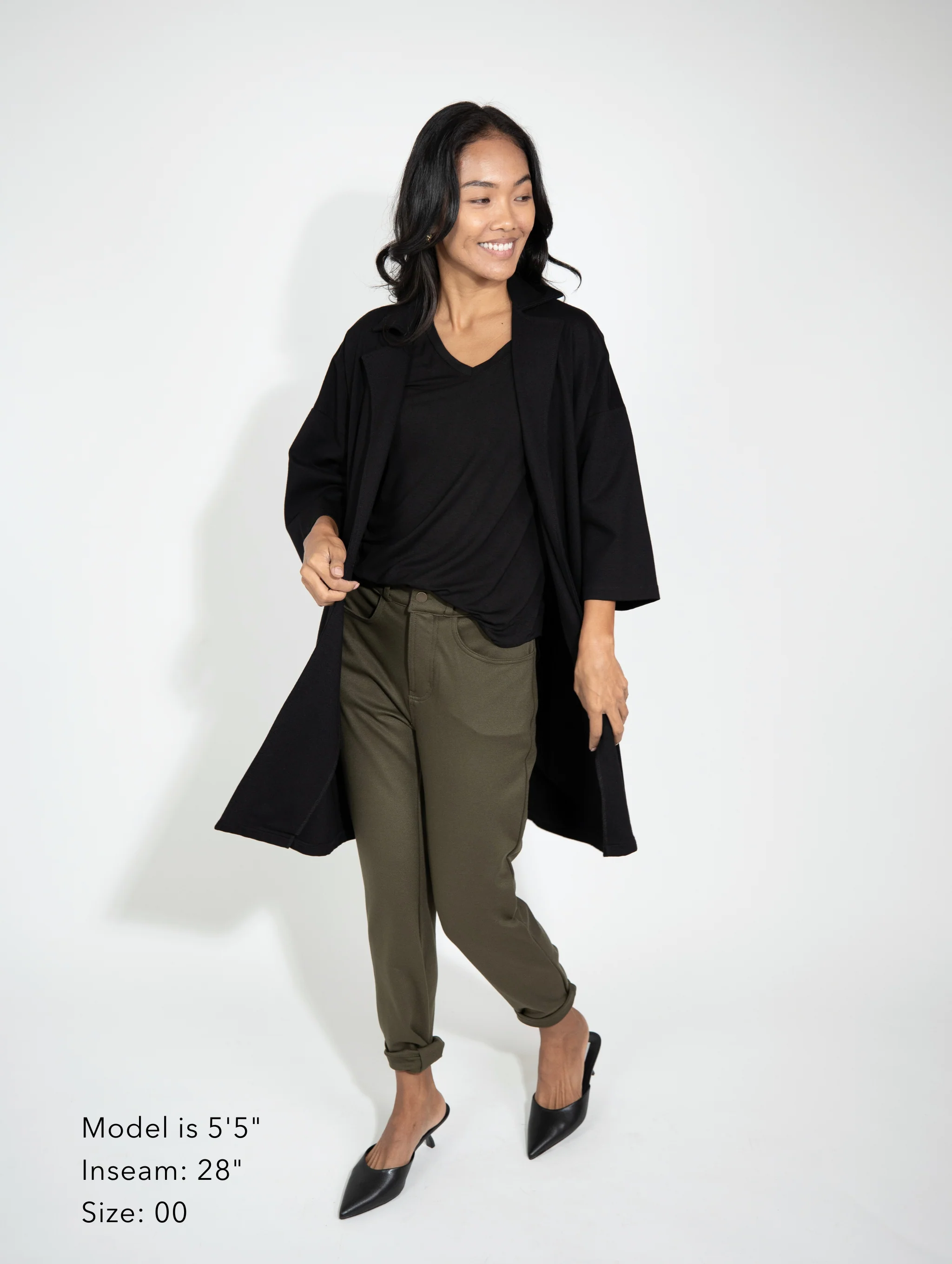 Smith Straight Jean - Olive - Image 4